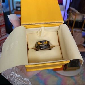 Fendi Monster Ring W/Box Size 11